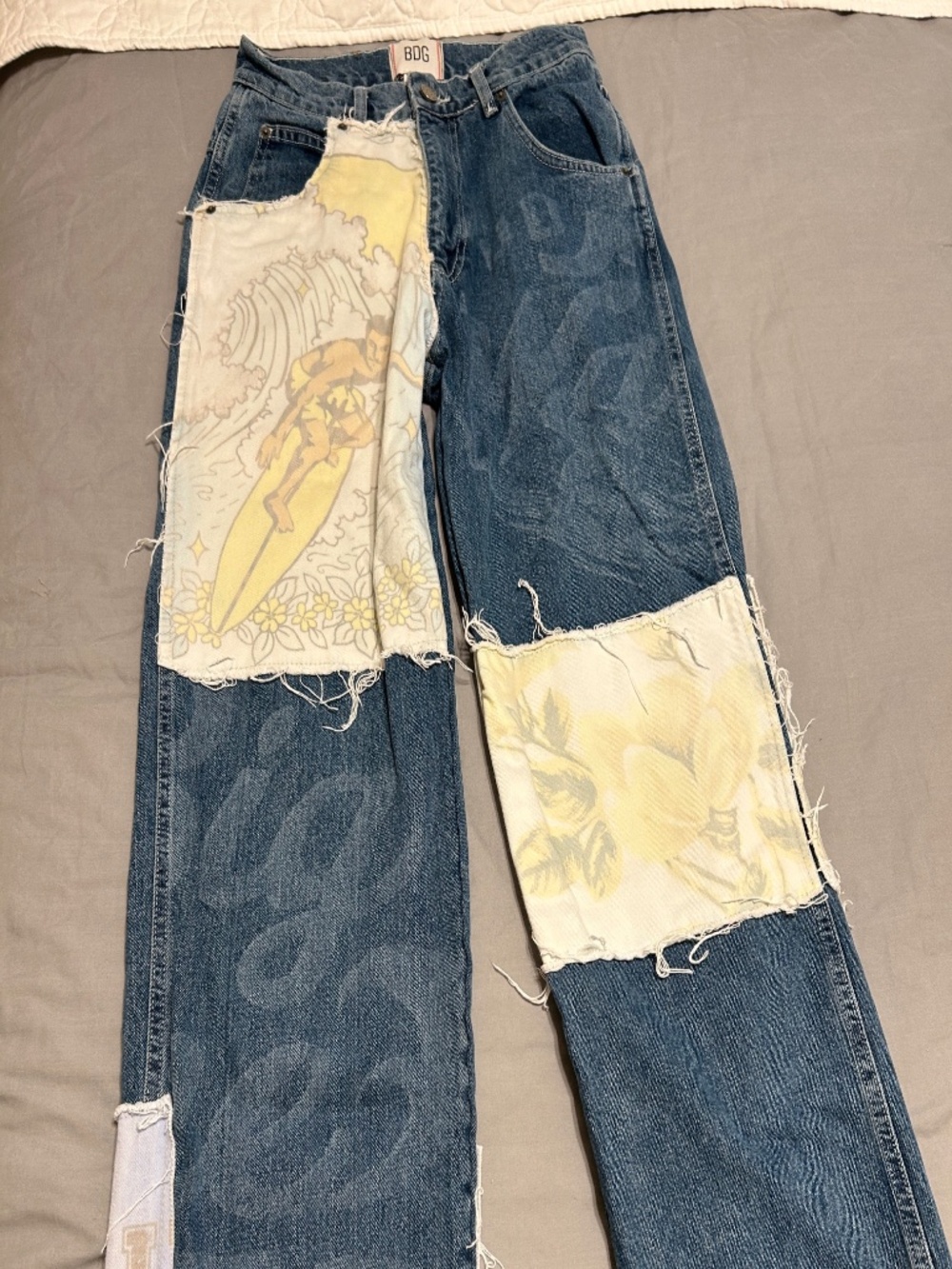 Urban Outfitters BDG Women's Denim Jeans 24 Hawaii Patch 2